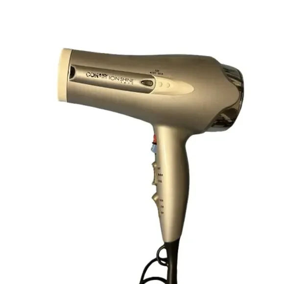 Conair 1875W Ion Shine Hair Dryer Diffuser Attachments Tested Working - Picture 3 of 7